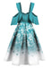 Robe Swing Année 50 Flocon de Neige 3