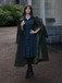 [Prévente] Robe Swing Vintage Verte Année 50 Boutonnée avec Ceinture Chic