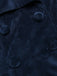 Manteau Long Velours Bleu Marine Années 1950 9
