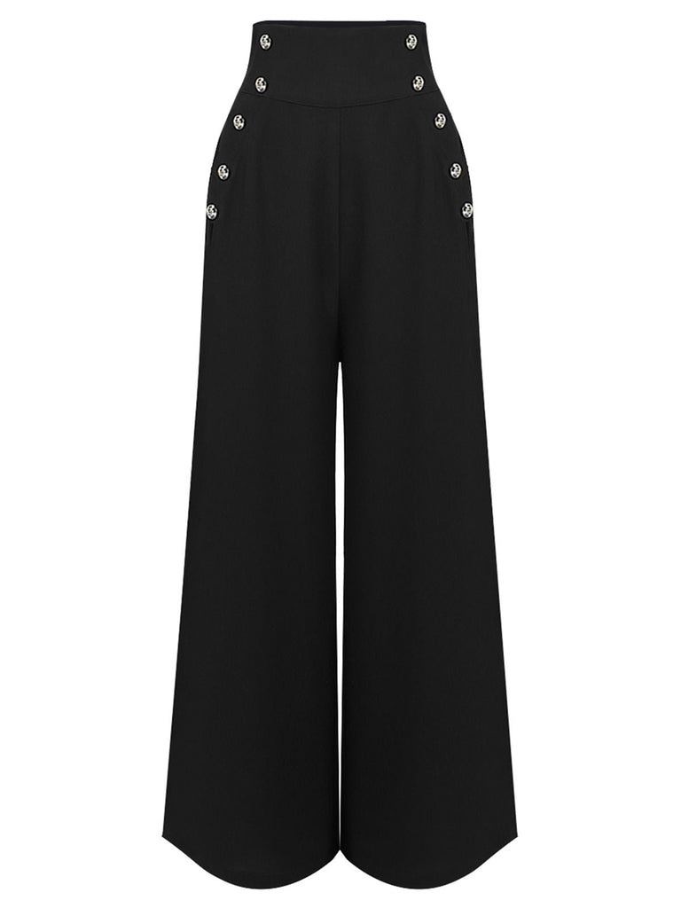 [Prévente] Pantalon noire à Bretelles Unies des Années 1930