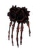 Épingle à cheveux squelette en forme de main, rose vintage rouge foncé