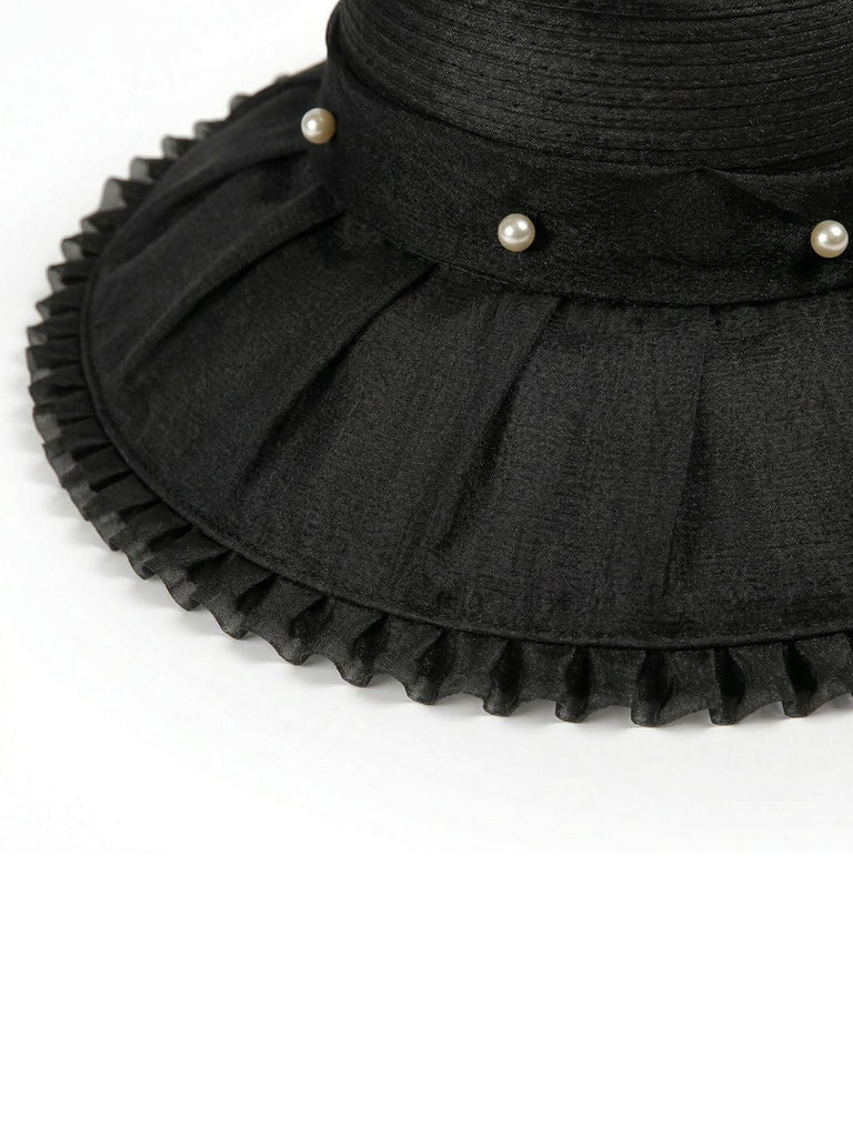Chapeau de Paille Vintage à Large Bord de Plage 2