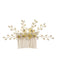 Accessoires pour Cheveux en Perles Blanches et Cristaux Floraux