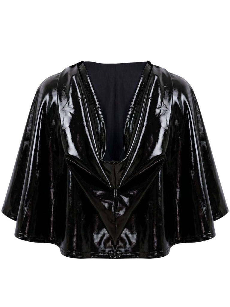 Cape Holographique à Capuche Métallique Court Années 1980 5