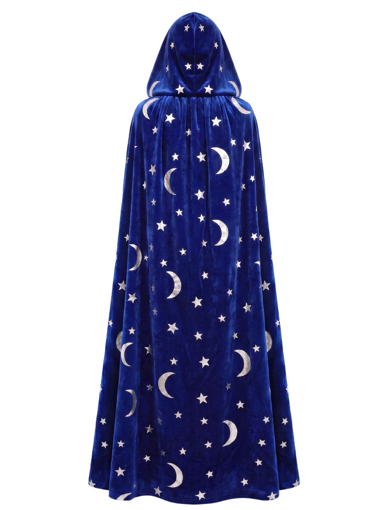 Cape Longue Halloween Étoile & Lune Années 1950