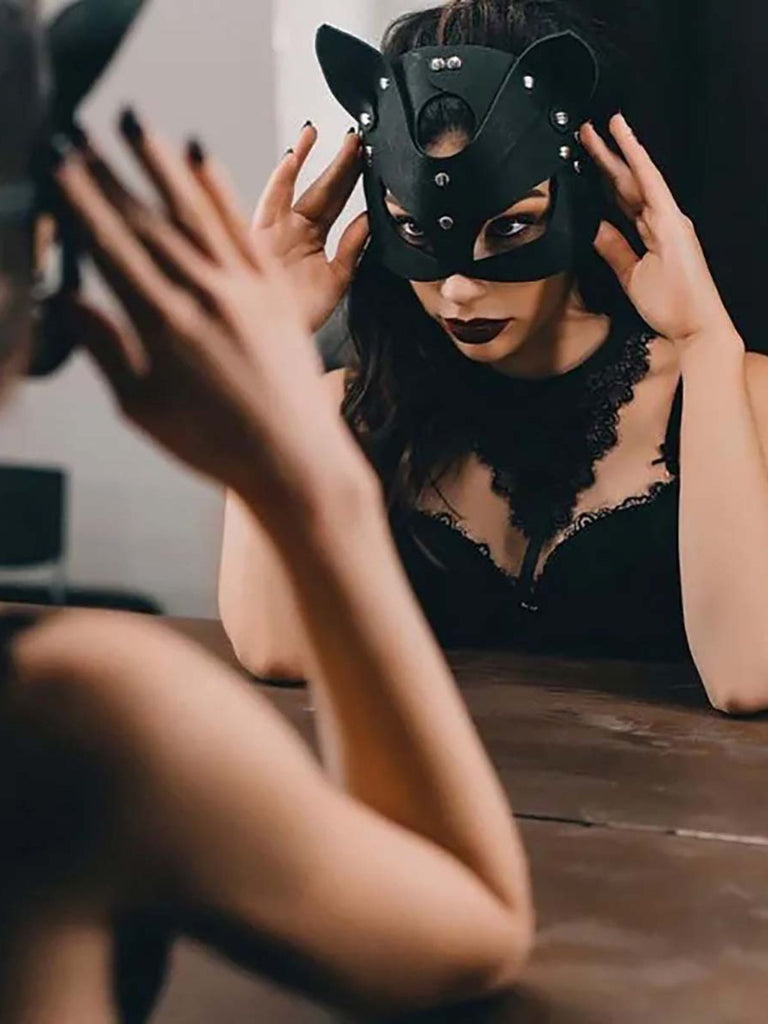 Masque noir à cornes pour bal masqué et déguisement d’Halloween - 3