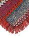 Cape poncho bohème en maille à chevrons et franges Années 1970 - 6