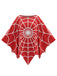 Cape poncho gothique d’Halloween à toile d’araignée années 1970