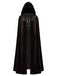 Cape en velours à capuche et ruban à nouer années 1950