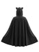 Cape noire de déguisement de chat à capuche pour Halloween Années 1980 - 2