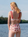 Ensemble Tankini Cami Fraise en Dentelle