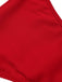 Ensemble bikini rouge à bretelles pailletées style années 60