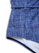 Bikini dentelle lacets col licou faux jean bleu 1940s