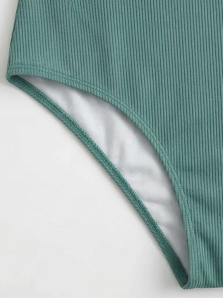 Maillot de Bain 1 Pièce Dos-Nu Croisé Lacé Années 80