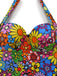 Marguerite Halter Coloré Ensemble Tankini Années 2000 4