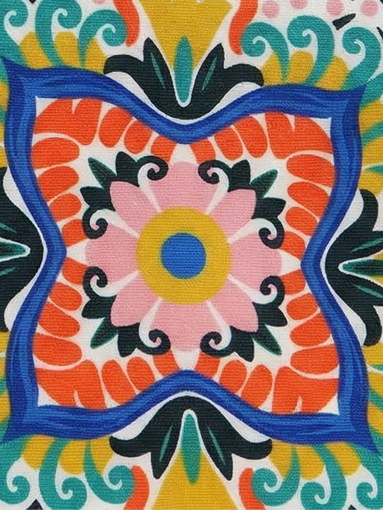 Multicolore Méditerranéen Imprimé Halter Maillot de Bain Une Pièce Années 1930 4