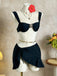 3PCS Uni Metal Sun Chaîne Accent Ensemble Bikini & Cache-Maillot Années 1950 10