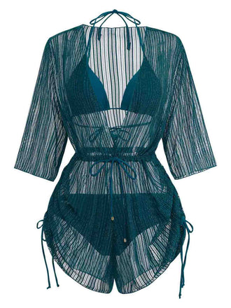 Maillot de Bain Solid Halter & Shimmer Années 1950 2