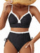 Maillot de Bain Volant Halter Taille Haute Années 1980 7