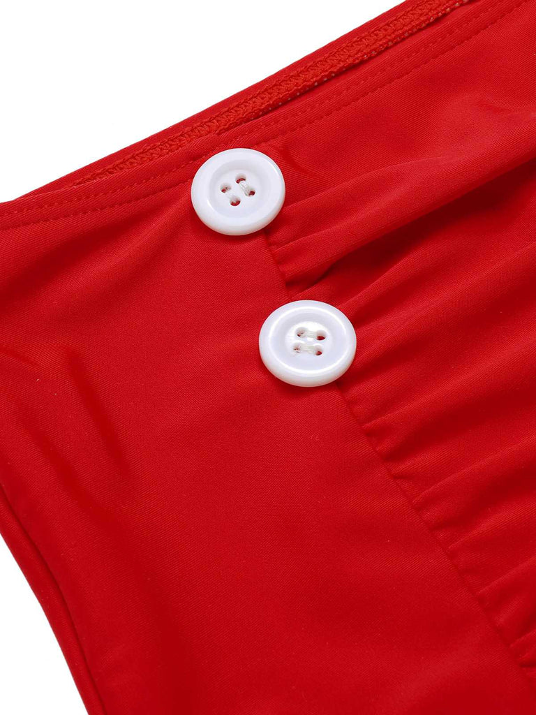 Maillot de bain bleu dos nu Roses des années 1940