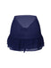 Cache maillot à Jupe en mousseline de soie rouge des années 1960
