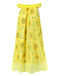 [Prévente] Chemise de nuit en tulle jaune col bateau tournesol années 1950