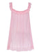 Nuisette babydoll en tulle transparent ornée de dentelle et de nœuds années 1950