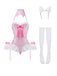 5PCS Bunny Ouvert Body Lingerie Années 1980