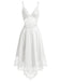 [Prévente] Nuisette Blanc Dentelle Corset Satin Années 1930 2