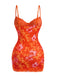 Robe Moulant Floral Dentelle Bordure Lingerie Nuisette Mini Années 1960 3