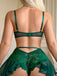 Nuisette dentelle motifs floraux noire années 1960