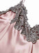 [Prévente] Chemise de nuit rose à bretelles satin brodé années 1930