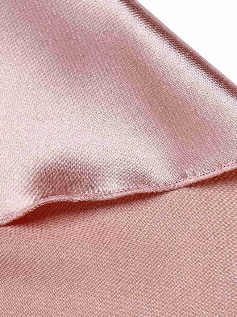 [Prévente] Chemise de nuit rose à bretelles satin brodé années 1930