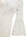 Robe Longue Évasée en Dentelle Dos Nu Unie années '30 4