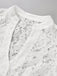 3PCS Robe Velours Jacquard Bleu Foncé & Tablier & Haut en Dentelle Années 1950 11