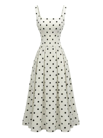 Robe Trapèze à Carreaux Col Claudine avec Ceinture années '50 2