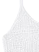 Ajouré U-Neck Side Slit Cache-Maillot Années 1980 4