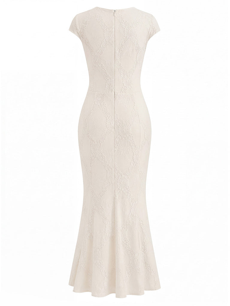 [Prévente] Robe Sirène Dentelle Manches Courtes Années 1930 4