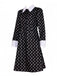 [Prévente] Robe noire style Mercredi Addams des années 1940