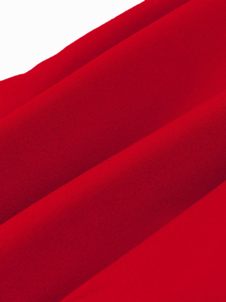 Robe à bretelles fendue ourlet volanté couleur uni des années 1930