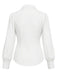 [Prévente] Blouse blanche à col revers, nœud et manches lanternes Années 1940 - 2