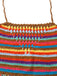 Multicolore Rayé Pompon Crochet Halter Ensemble Bikini Années 1970 4