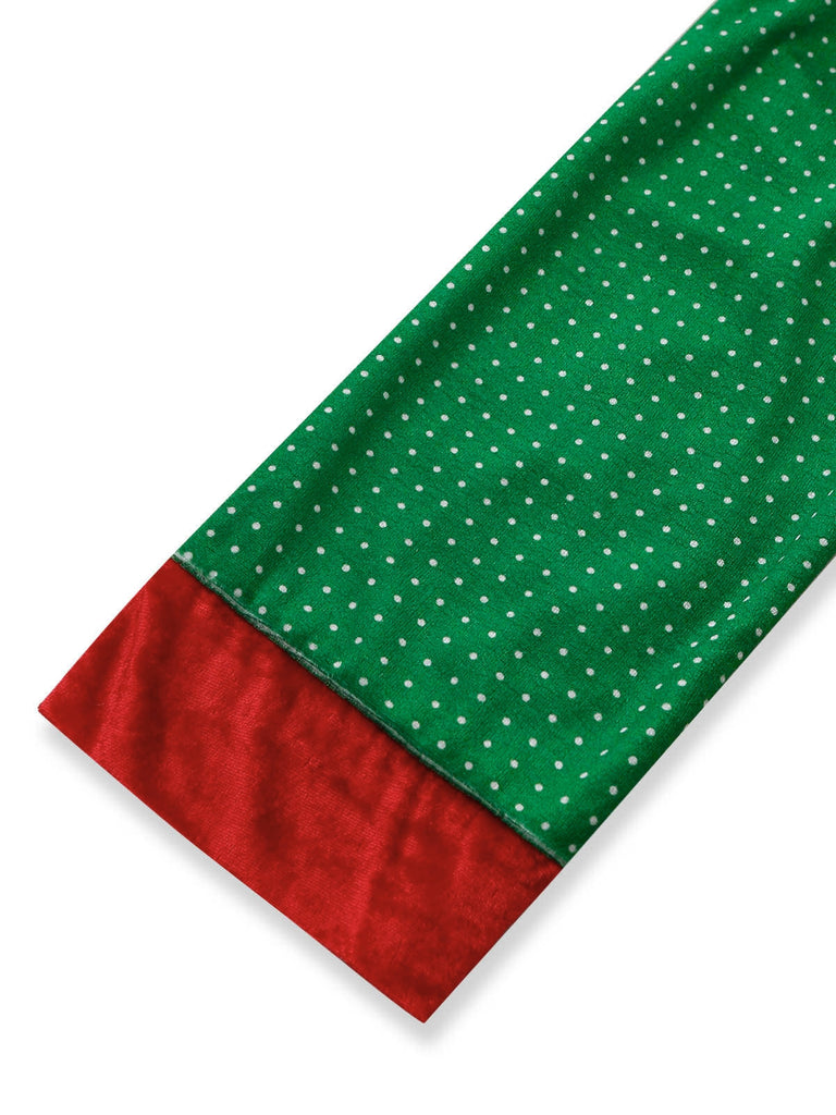 Ensemble robe déguisement lutin de Noël vert Années 1950 - 5