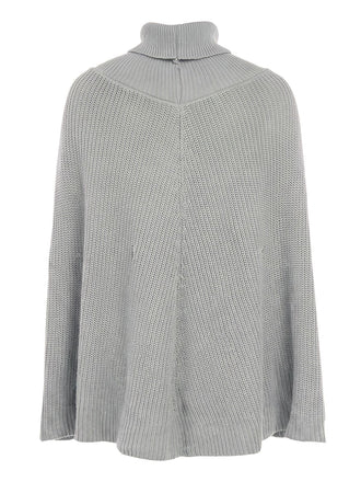 Pull en Maille à Col Roulé et Manches Superposées Style Cape Années 1950 - 2