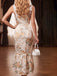 Robe sirène en tulle floral à corset et bretelles en dentelle Années 1930 - 5