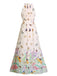 [Prévente] Robe maxi à licou et papillon fleurs Années 1950