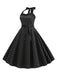 Robe Cocktail à Pois Bleue années 1950