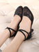 talons hauts style vintage évider