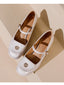 Chaussures Mary Jane en cuir verni à talons épais