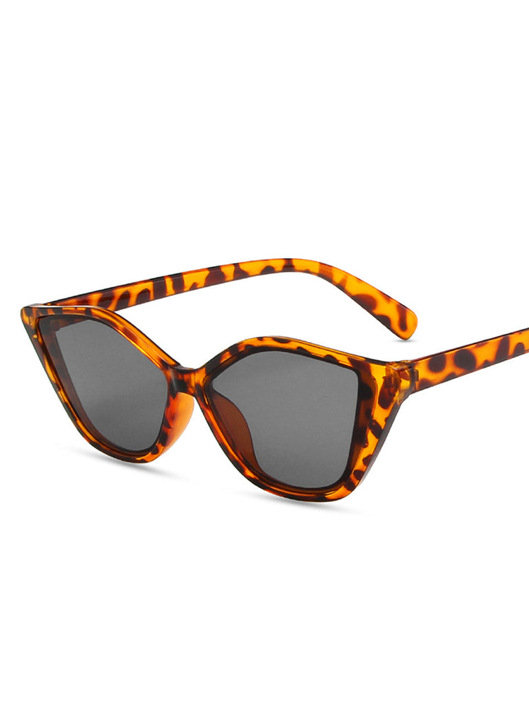 Lunettes de soleil de plage à monture transparente rétro